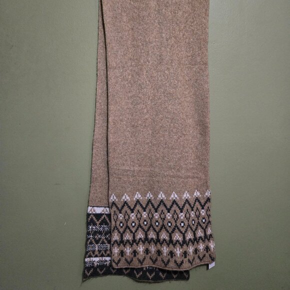 NWT Ann Taylor Factory Fair Isle Scarf & Pom Pom Hat Set Wool Blend - Picture 3 of 5